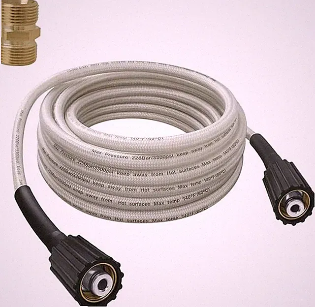 32-Foot High-Pressure Washer Hose, 1/4-Inch Quick Connect, Replacement for Green