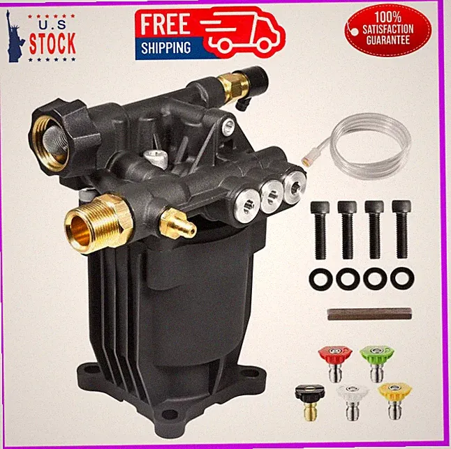 3200 PSI Pressure Washer Pump 3/4 Shaft Compatible with Honda & Simpson
