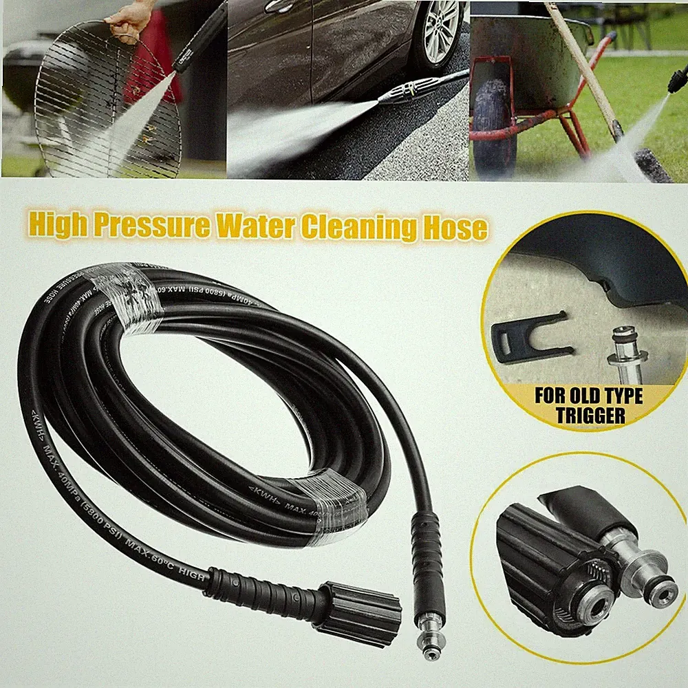 32FT High Pressure Washer Water Hose 5800PSI M22 Tube for Karcher K2 K3 K4 K5