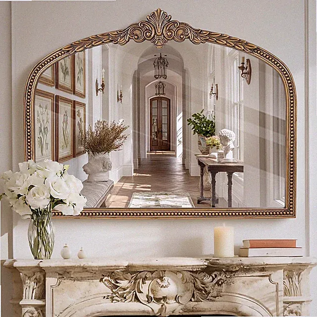 32X42 Inches Vintage Wide Arched Mirror