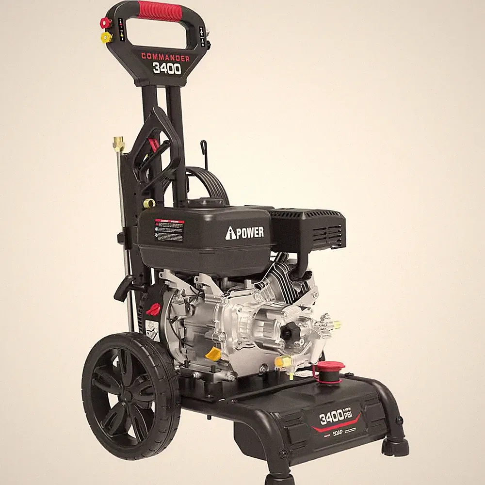 3400 PSI 2.4 GPM Cold Water Gas Pressure Washer with 212Cc OHV Engine Single Han