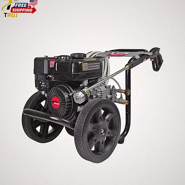 3400 PSI 2.5 GPM Cold Water Gas Pressure Washer with 195Cc Engine and Soap Tank