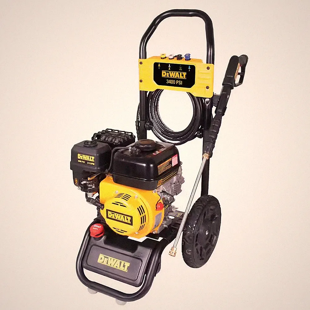 3400 PSI 2.5 GPM Gas Cold Water Pressure Washer with Dewalt 210 Engine