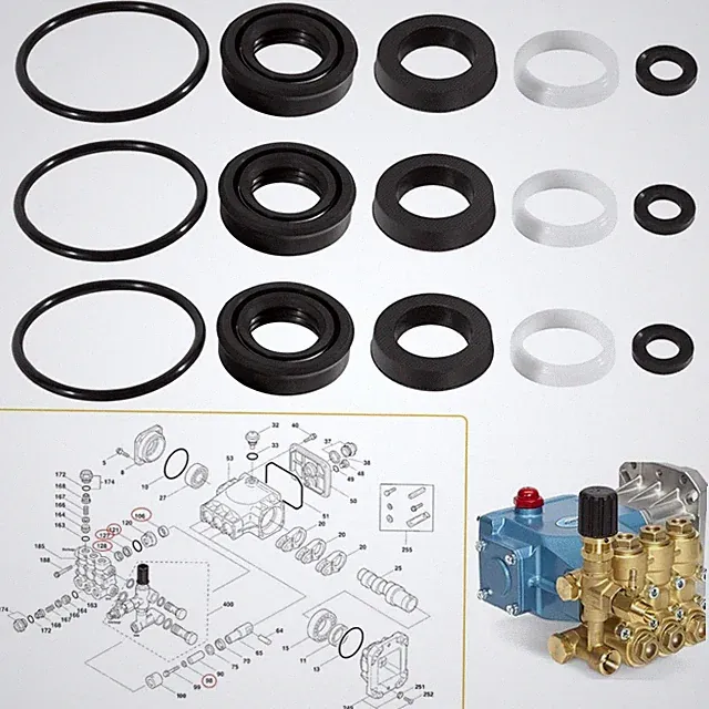 34262 Seals Rebuild Kit Fits For Cat Pump 66DX 6DX Pressure Washer Pump 6DX35G1I