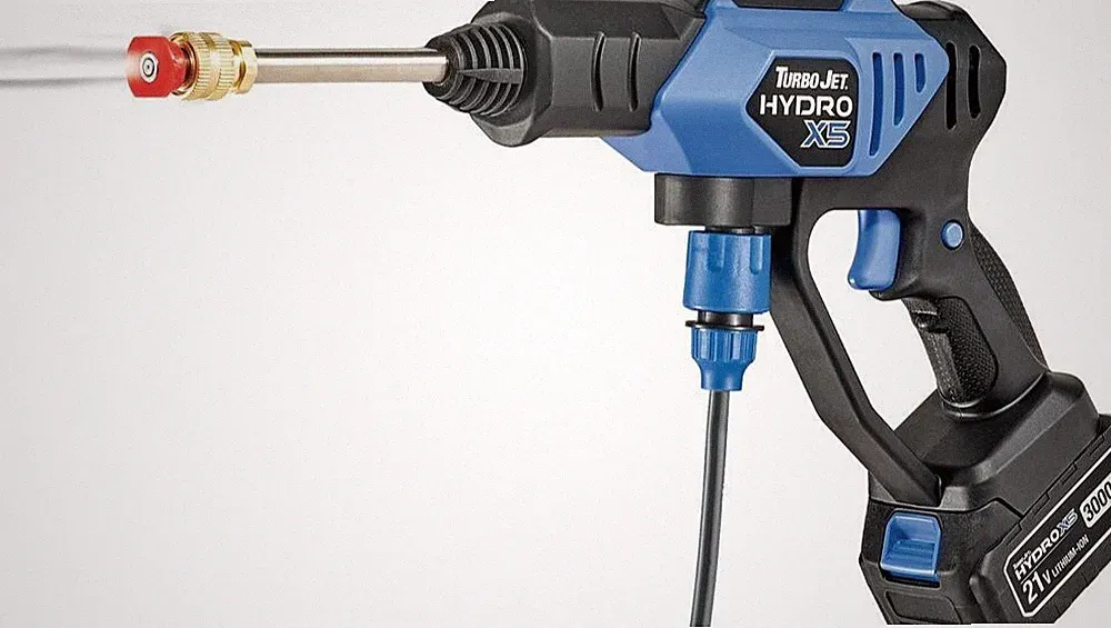 350 PSI Cordless Portable Pressure Washer Axial Cam Pump Multi Puzzle Nozzle