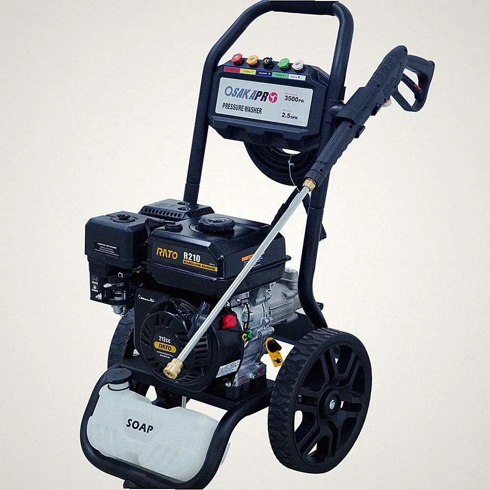 3500 PSI 2.5 GPM Gas Pressure Washer 212CC RATO Engine 7HP