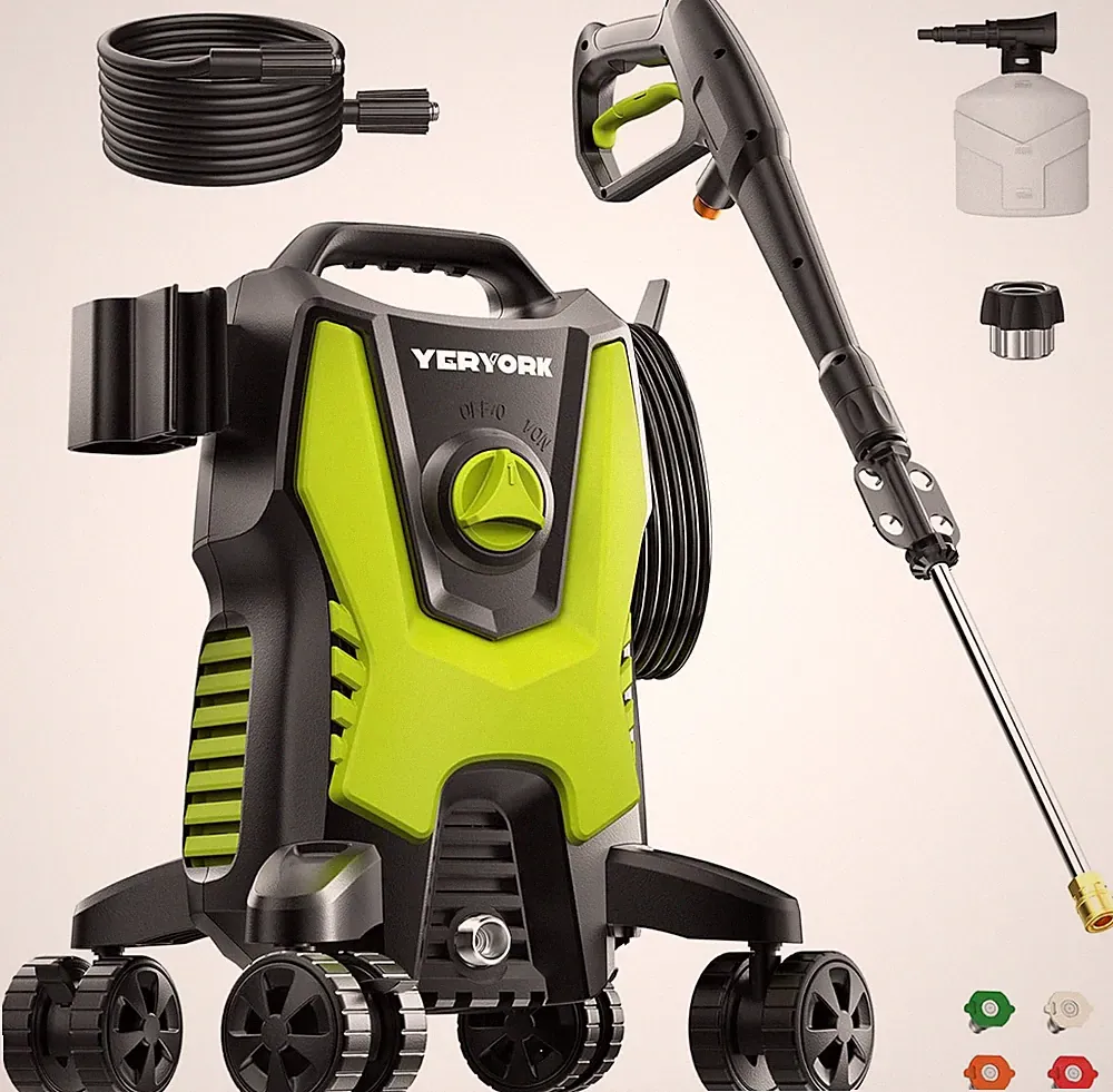 3500 PSI Pressure Washer with Foam Cannon & 4 Nozzles for Ultimate Cleaning