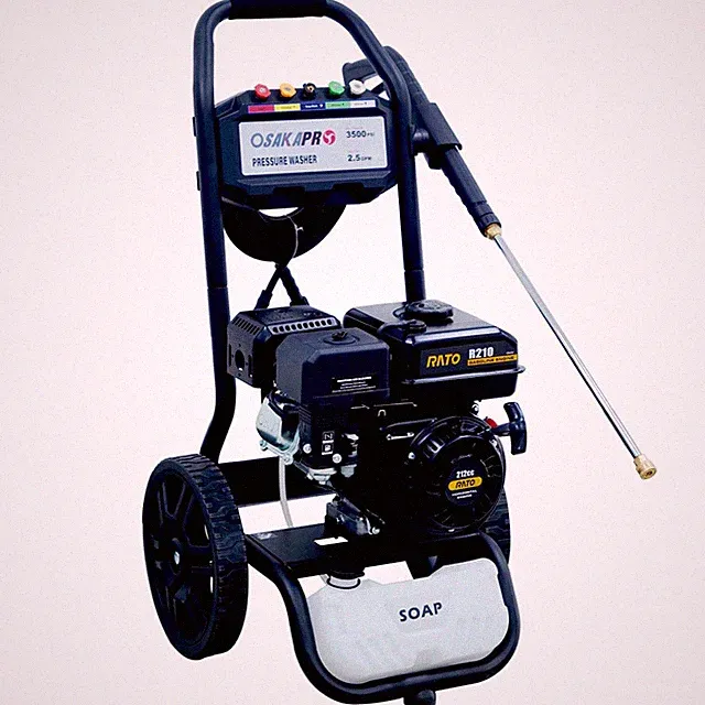 3500PSI 2.5GPM Gas Pressure Washer w/RATO 7HP 212cc 5 Nozzles Onboard Soap Tank