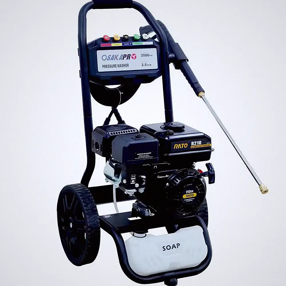 3500PSI Gas Pressure Washer, 2.5 GPM with 7HP 212CC RATO Engine, -High Pressure