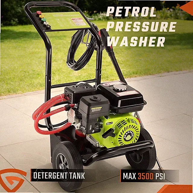 3500PSI Gas Pressure Washer Cold Water Gas Powered Washer 2.6GPM 212cc 5 Nozzles