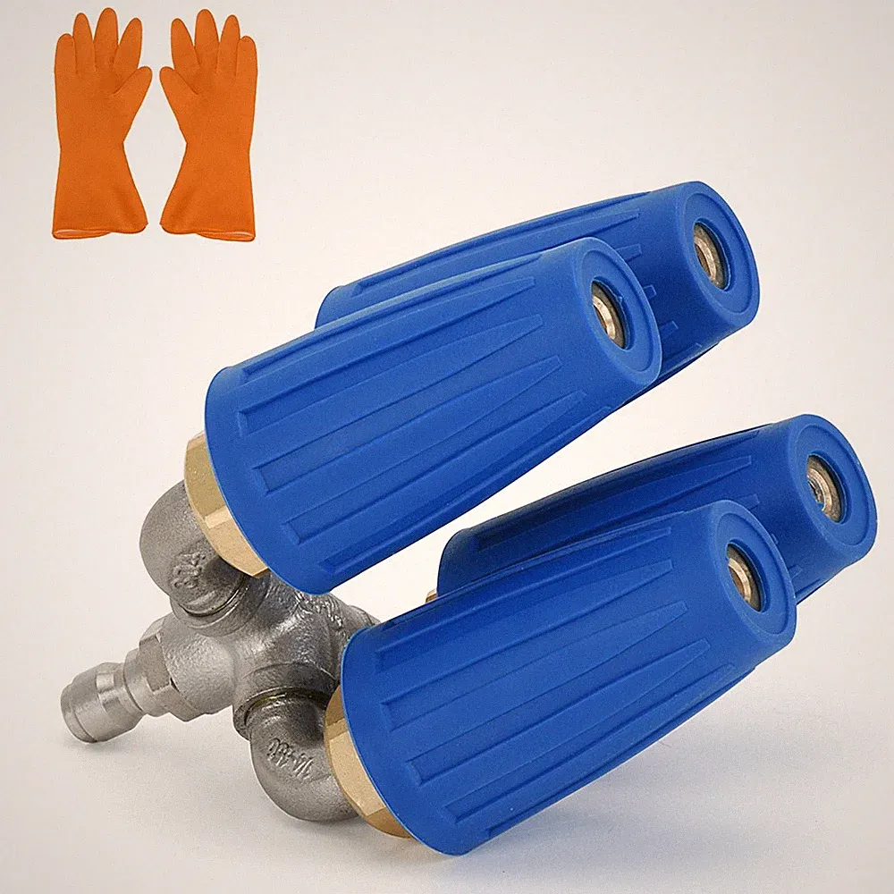 360° Rotating 4-in-1 Turbo Nozzle 1/4" Quick Connect Pressure Washer Tip