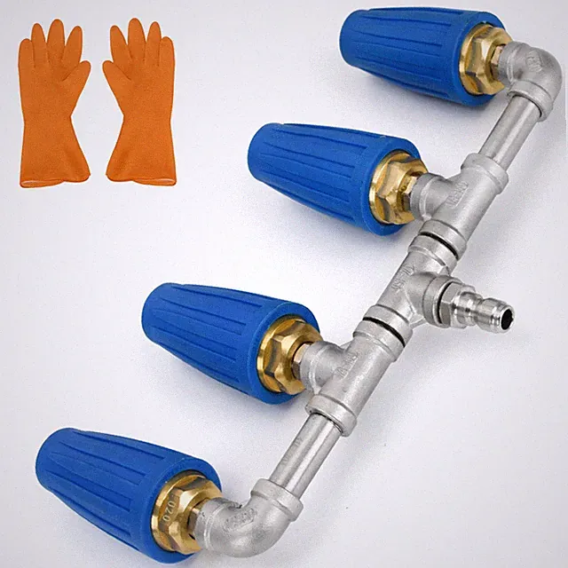 360 Rotating 4-in-1 Turbo Nozzle 2.0 Orifice Pressure Washer Quick Connect