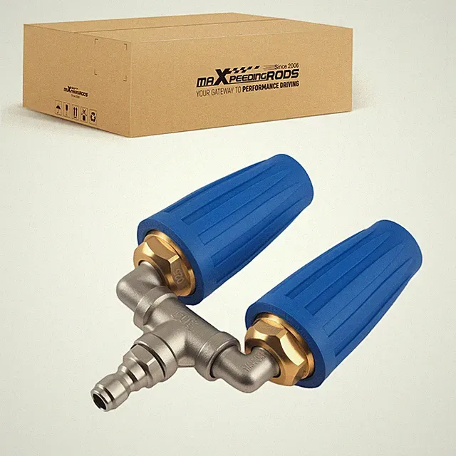 360° Rotating Pressure Washer Dual Turbo Nozzle Spray Tip 4000PSI 304SS 4-6 GPM
