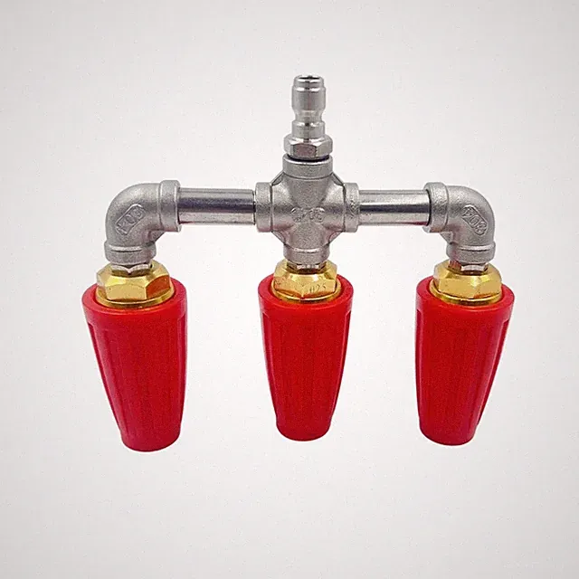 360° Rotating Pressure Washer Triple Turbo Nozzle 1/4" Quick Connector 4000 PSI
