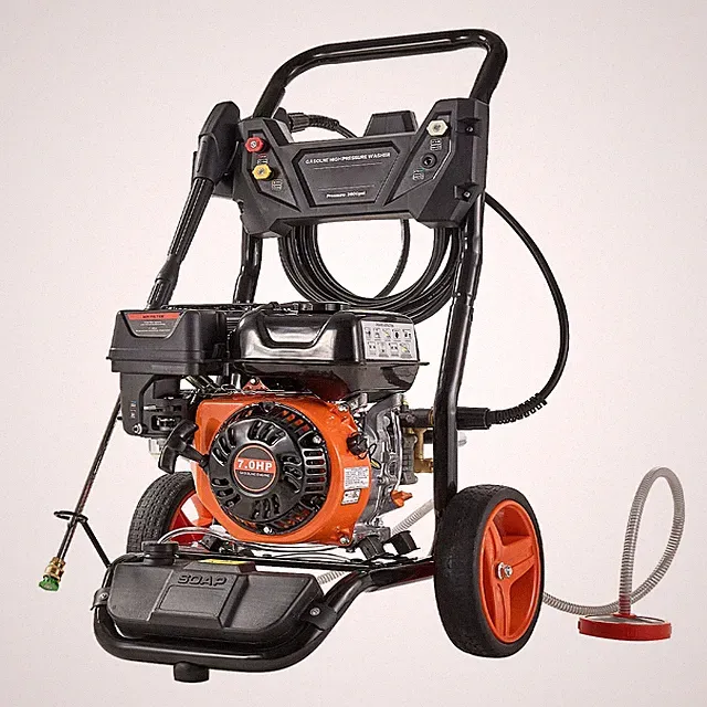 3600 PSI 2.6 GPM Gas Pressure Washer Copper Pump 5 Nozzle Set 26ft Hose