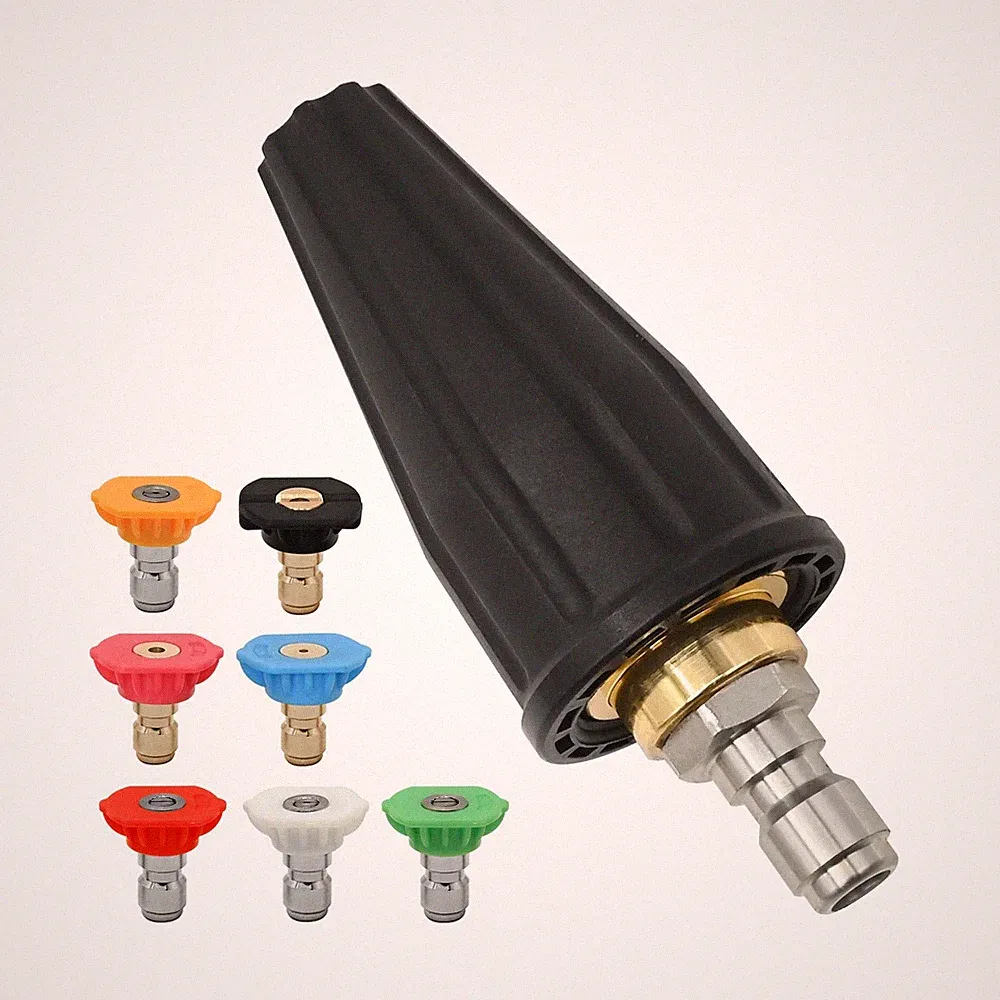 3600 PSI 3.0GPM Pressure Washer Tips Turbo Nozzle with Multiple Degrees Nozzl...