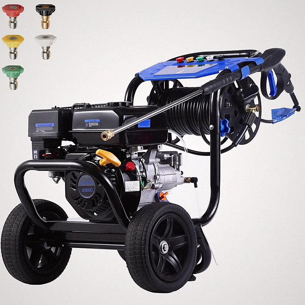 Marcytop Gas Pressure Washer 3600 PSI 2.3 GPM with 5 Nozzle Set for Cars Fences