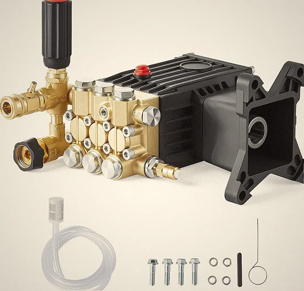 3600 PSI Pressure Washer Pump, 3.7 GPM, Triplex Plunger Replacement Kit