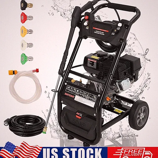 3600PSI Pressure Washer 2.6 GPM Gas Power Washer 210CC with 26FT Hose and Wheels