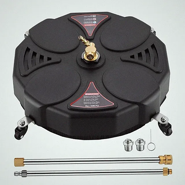 3600psi Pressure Washer Surfaces Cleaner Triple Wheel Driveway Patio Cleaning