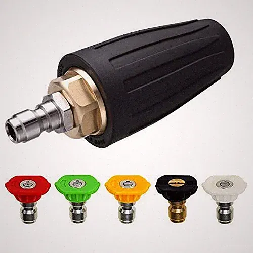 3600PSI Turbo Nozzle for Pressure Washer Rotating Nozzle or 5 Tips 1/4" US