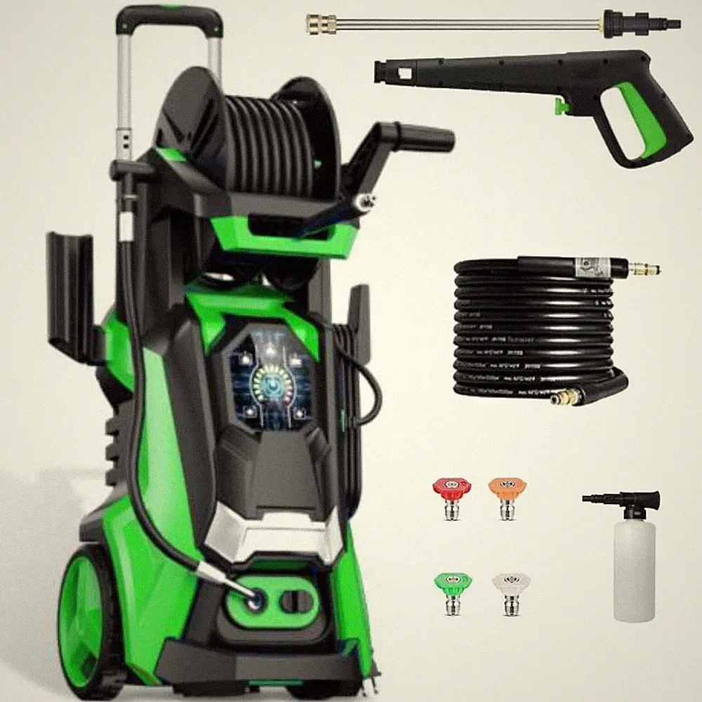 3800 PSI 2.8GPM Electric High Pressure Washer with Telescopic Handle Portable
