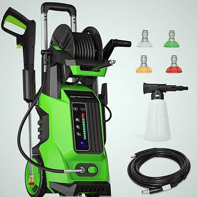 3800PSI 1800W High Pressure Washer with Touch Screen Adjustment Pressure