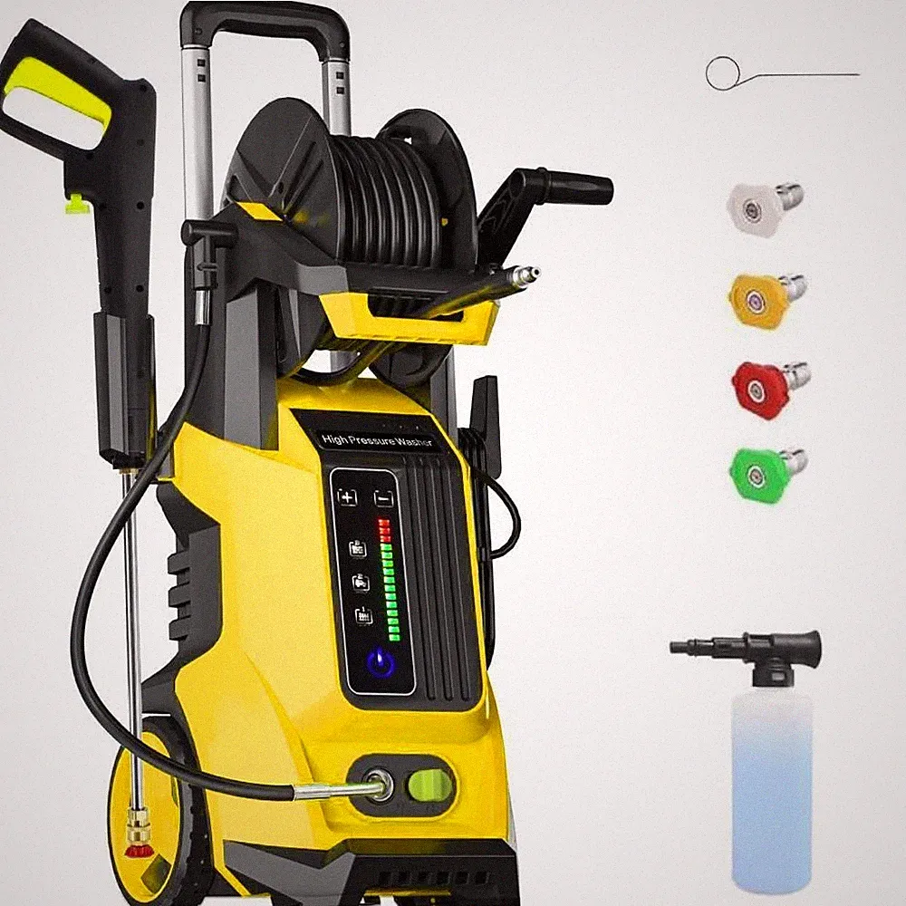 3800PSI 2.8GPM Electric High Pressure Washer with LED Display for Cars Cleaning