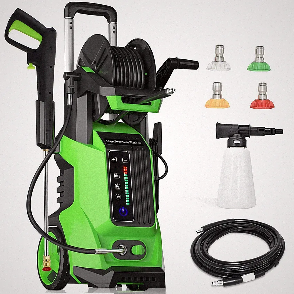 3800PSI Electric High Pressure Washer Smart Control Power Washer with 4 Nozzles