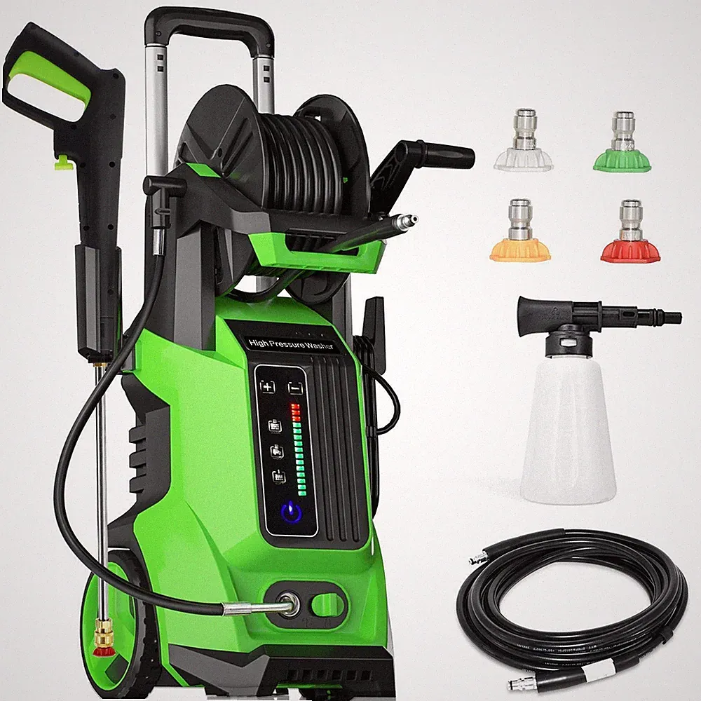 3800PSI Electric High Pressure Washer Smart Control Power Washer with 4 Nozzles