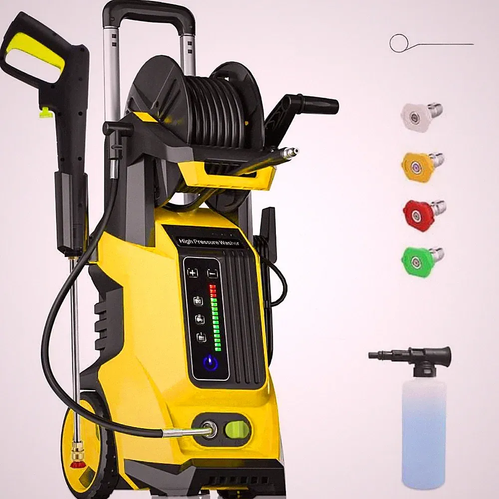 3800PSI Electric High Pressure Washer w/Touch Screen Adjustment Pressure 2.8 GPM