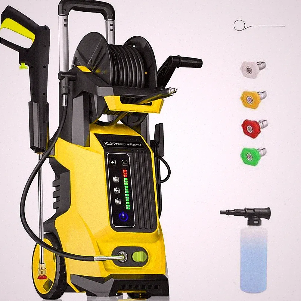 3800PSI Electric High Pressure Washer w/Touch Screen Adjustment Pressure 2.8 GPM