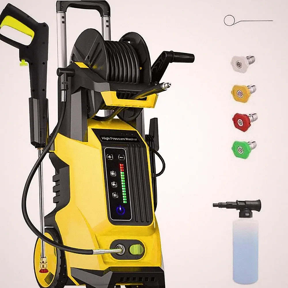 3800PSI Electric High Pressure Washer w/Touch Screen Adjustment Pressure 2.8 GPM