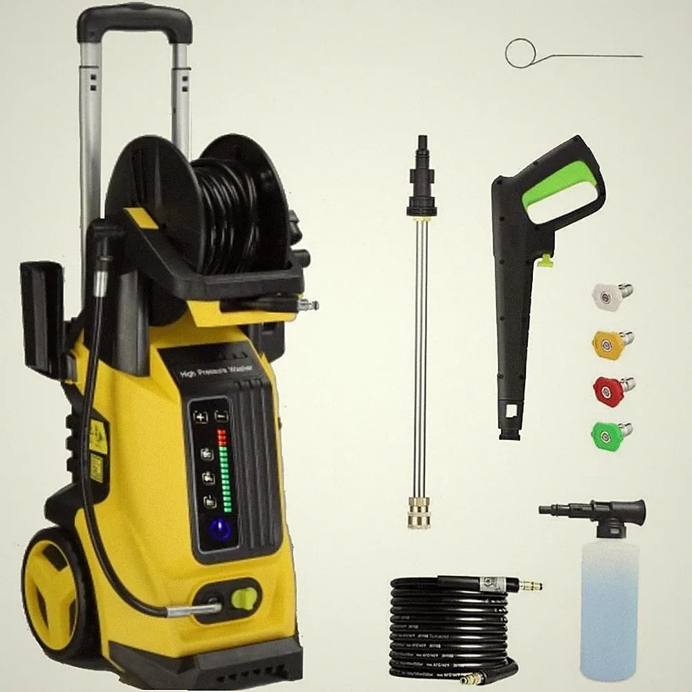 3800PSI Electric High Pressure Washer with Touch Screen Adjustment Pressure NEW