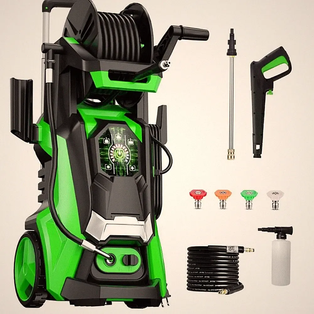 3800PSI High Pressure Washer Electric Patio Cleaner 2.8GPM w/ Telescopic Handle