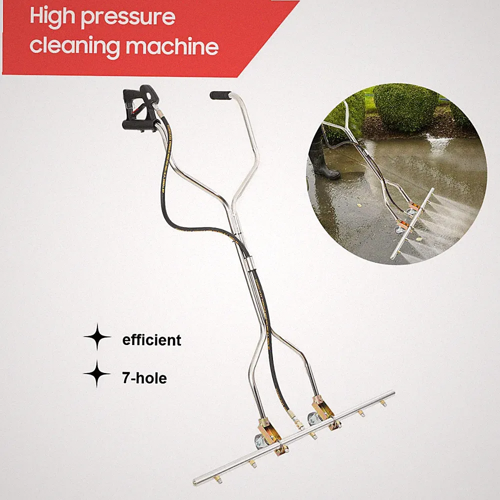 39'' 5000psi Pressure Washer Water Broom with 7 Nozzles For Hot and Cold Water