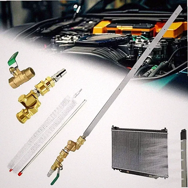 39" Pro Radiator Cleaning Wand Kit–Radiator Cleaner Tool with 5 Spray Nozzles +