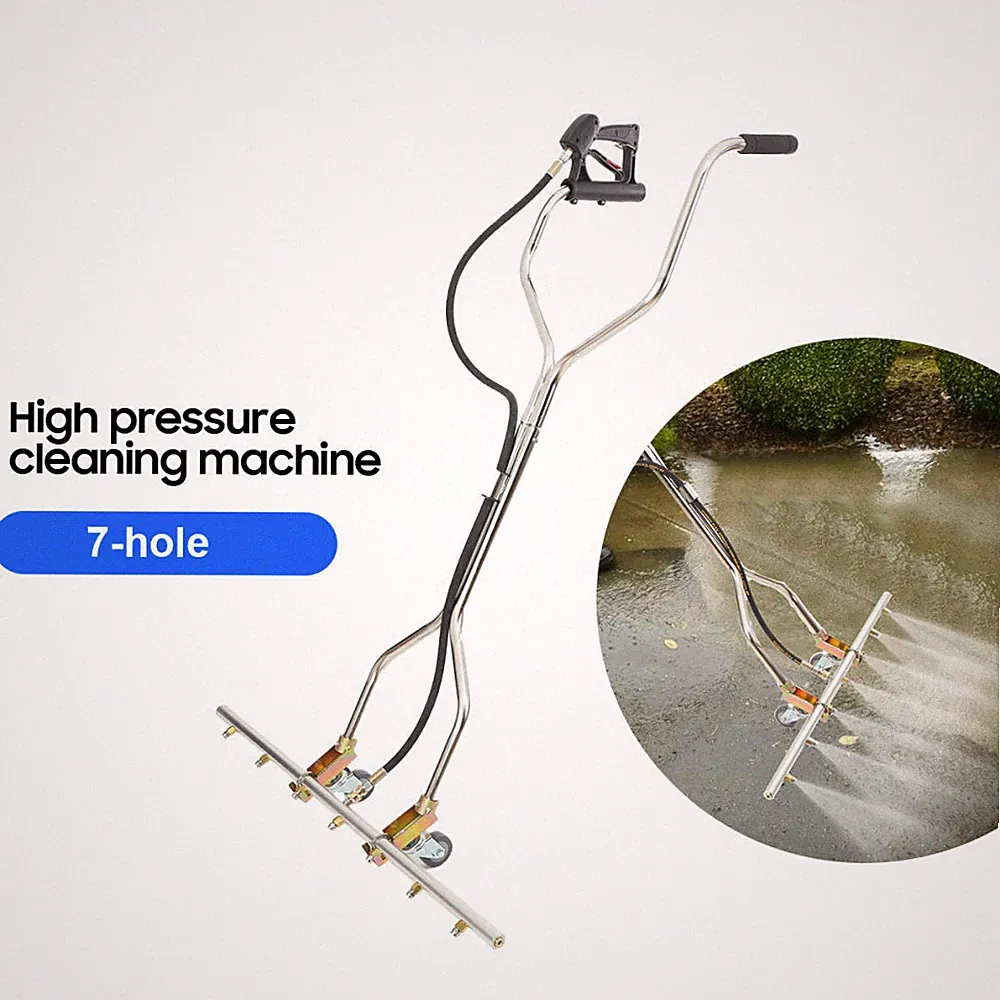 39" Water Broom For Hot and Cold Water Pressure Washer with 7 Nozzles 5000 PSI