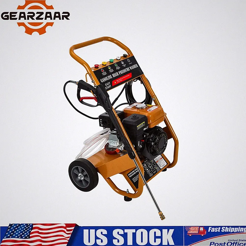 3950 PSI Gas Pressure Washer 2.6 GPM Aluminum Body Quick Connect Hose