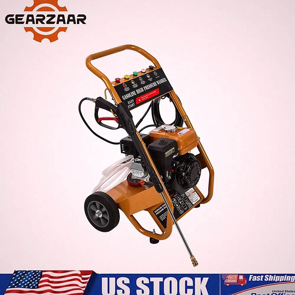 3950 PSI Gas Pressure Washer 2.6 GPM Aluminum Body Quick Connect Hose