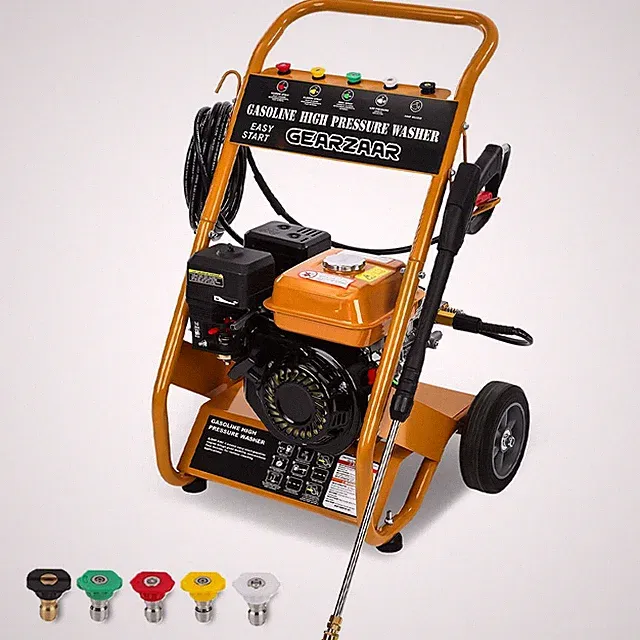 3950 PSI Gas Pressure Washer 5 Nozzles Gas Powered Washer 6.5HP 0°/15°/25°/40°