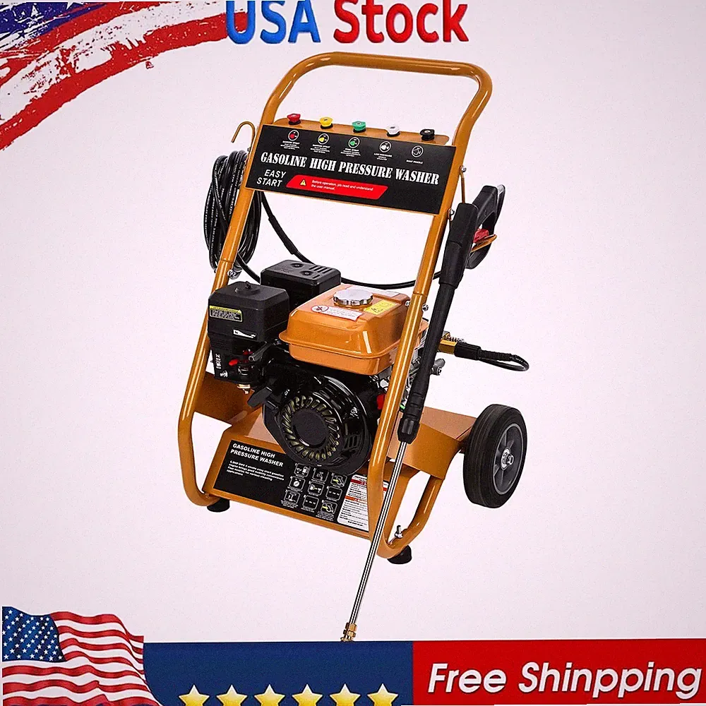 3950 PSI Gas Pressure Washer Gasoline 3950 PSI 0.6 L Oil Capacity Quick Connect