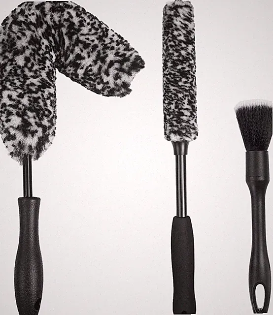3PCS Wheel Brush Kit for Cleaning Wheel and Tire, Wheel and Rim Brush, Car