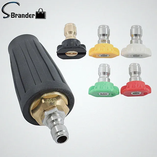 4.0 GPM 3600 PSI 360° Rotating Turbo With 5 Spray Nozzles Pressure Washer