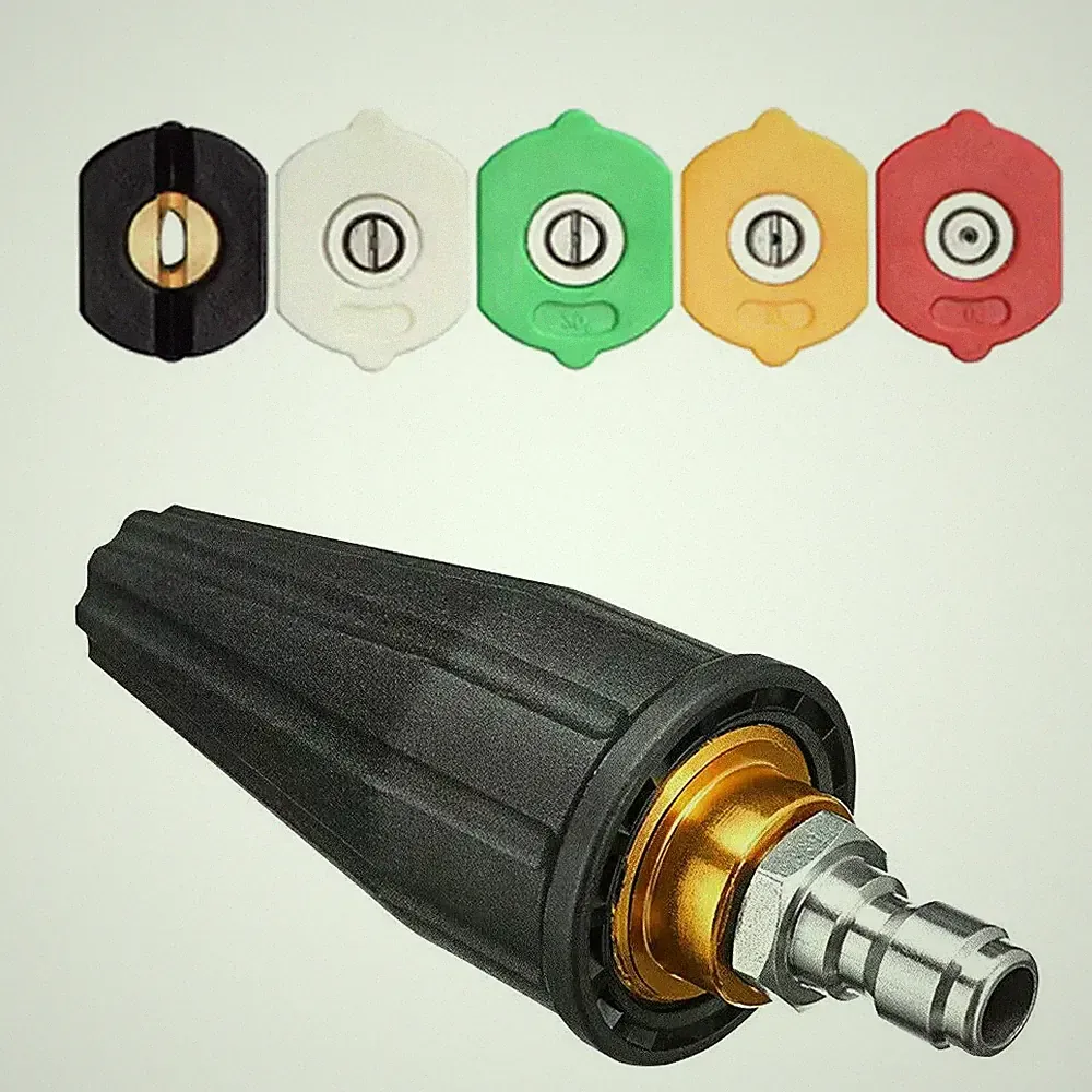 4.0GPM High Pressure Washer Rotating Turbo Nozzle Spray Tip 4000PSI 1/4" Quick
