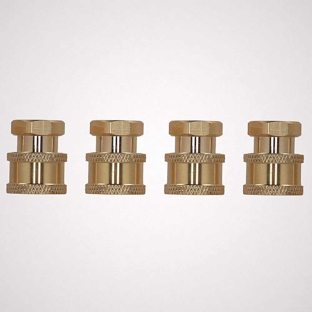 4* Brass Pressure Washer Coupler 1/4" Quick Connect Socket to 1/4" Female NPT