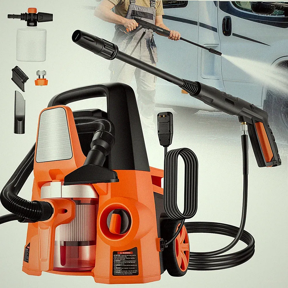 4 in 1 Electric Pressure Washer Combo 2800 PSI 1.7 GPM and 220W Vacuum