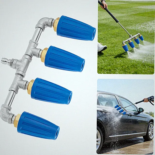 4-in-1 Turbo Nozzle Pressure Washer 4000 PSI 360° Rotating 1/4” Quick Connector
