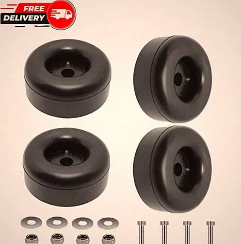 4 Pack Heavy Duty Anti Vibration Rubber Foot Kit for Generator Pressure Washe...