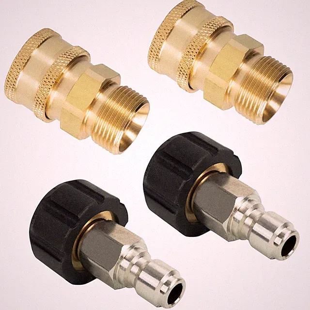 4 Pack Pressure Washer Adapter Set, Quick Connect Kit, Metric M22 14mm Female...